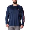imageColumbia Mens PFG Terminal Tackle PFG Patriot Long Sleeve ShirtCollegiate NavySunset Red Logo
