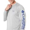 imageColumbia Mens PFG Terminal Tackle PFG Patriot Long Sleeve ShirtCool GreyVivid Blue Logo