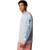 imageColumbia Mens PFG Terminal Tackle PFG Patriot Long Sleeve ShirtCool GreyVivid Blue Logo