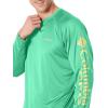 imageColumbia Mens PFG Terminal Tackle PFG Patriot Long Sleeve ShirtDark LimeSunlit Logo