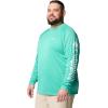 imageColumbia Mens PFG Terminal Tackle PFG Patriot Long Sleeve ShirtGlaze GreenWhite Logo