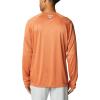 imageColumbia Mens PFG Terminal Tackle PFG Patriot Long Sleeve ShirtIsland OrangeSpring Blue Logo