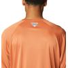 imageColumbia Mens PFG Terminal Tackle PFG Patriot Long Sleeve ShirtIsland OrangeSpring Blue Logo