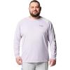 imageColumbia Mens PFG Terminal Tackle PFG Patriot Long Sleeve ShirtLavender PearlBlack Logo