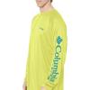 imageColumbia Mens PFG Terminal Tackle PFG Patriot Long Sleeve ShirtNeon LightMiami Logo