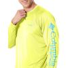 imageColumbia Mens PFG Terminal Tackle PFG Patriot Long Sleeve ShirtNeon LightMiami Logo