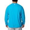 imageColumbia Mens PFG Terminal Tackle PFG Patriot Long Sleeve ShirtOcean BlueWhite Logo