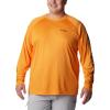 imageColumbia Mens PFG Terminal Tackle PFG Patriot Long Sleeve ShirtOrange BlastBlack Logo