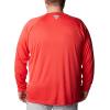 imageColumbia Mens PFG Terminal Tackle PFG Patriot Long Sleeve ShirtRed HibiscusWhite Logo