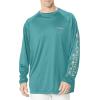 imageColumbia Mens PFG Terminal Tackle PFG Patriot Long Sleeve ShirtTealKettle Logo