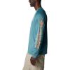 imageColumbia Mens PFG Terminal Tackle PFG Patriot Long Sleeve ShirtTranquil TealOrange Reef Logo