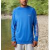 imageColumbia Mens PFG Terminal Tackle PFG Patriot Long Sleeve ShirtVivid BlueBright Nectar Logo