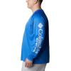imageColumbia Mens PFG Terminal Tackle PFG Patriot Long Sleeve ShirtVivid BlueCool Grey Logo