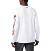 imageColumbia Mens PFG Terminal Tackle PFG Patriot Long Sleeve ShirtWhiteRed Jasper Logo