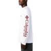 imageColumbia Mens PFG Terminal Tackle PFG Patriot Long Sleeve ShirtWhiteRed Jasper Logo