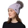 imageColumbia Womens Boundless Days Cable Knit Pom BeanieLavender Pearl