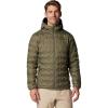 imageColumbia Mens Delta Ridge II Down Hooded Jacket Stone Green XLarge
