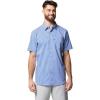 imageColumbia Mens PFG Harbor Peak Short Sleeve ShirtVivid Blue Gingham