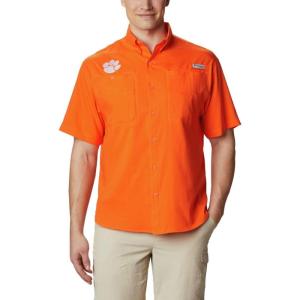 imageColumbia Mens CLG Tamiami Short Sleeve ShirtCle  Spark Orange