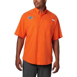 imageColumbia Mens CLG Tamiami Short Sleeve ShirtFla  Spark Orange