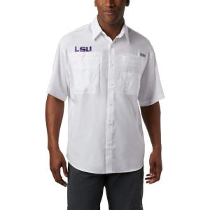 imageColumbia Mens CLG Tamiami Short Sleeve ShirtLsu  White