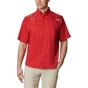 imageColumbia Mens CLG Tamiami Short Sleeve ShirtOs  Intense Red