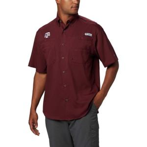 imageColumbia Mens CLG Tamiami Short Sleeve ShirtTam  Maroon