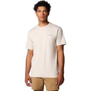 imageColumbia Mens Kwick Hike Back Graphic Short Sleeve TeeDark Stone HeatherLinear View Multi