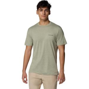 imageColumbia Mens Kwick Hike Back Graphic Short Sleeve TeeSafari HeatherPlanet Watch
