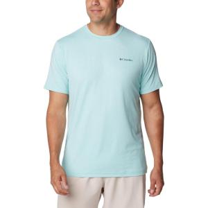 imageColumbia Mens Kwick Hike Back Graphic Short Sleeve TeeSpray HeatherNaturally Boundless