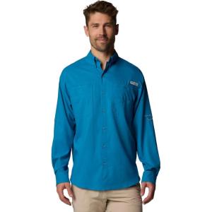 imageColumbia Mens PFG Tamiami II Long Sleeve ShirtBlue Echo