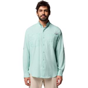 imageColumbia Mens PFG Tamiami II Long Sleeve ShirtMisty Jade