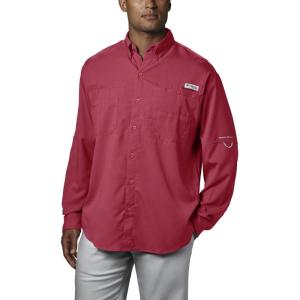 imageColumbia Mens PFG Tamiami II Long Sleeve ShirtSunset Red