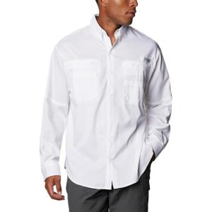 imageColumbia Mens PFG Tamiami II Long Sleeve ShirtWhiteRealtree Edge