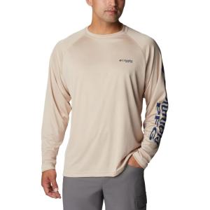 imageColumbia Mens PFG Terminal Tackle PFG Patriot Long Sleeve ShirtAncient FossilCarbon Logo