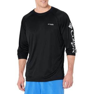 imageColumbia Mens PFG Terminal Tackle PFG Patriot Long Sleeve ShirtBlackCool Grey Logo