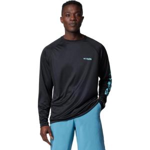 imageColumbia Mens PFG Terminal Tackle PFG Patriot Long Sleeve ShirtBlackGulf Stream Logo