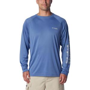 imageColumbia Mens PFG Terminal Tackle PFG Patriot Long Sleeve ShirtBluebellCool Grey Logo