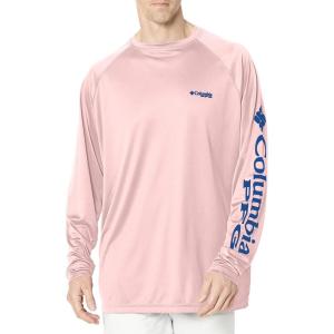 imageColumbia Mens PFG Terminal Tackle PFG Patriot Long Sleeve ShirtCherry BlossomVivid Blue