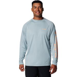 imageColumbia Mens PFG Terminal Tackle PFG Patriot Long Sleeve ShirtCrushed BlueBright Nectar Logo