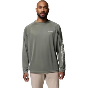 imageColumbia Mens PFG Terminal Tackle PFG Patriot Long Sleeve ShirtCypressDark Stone Logo