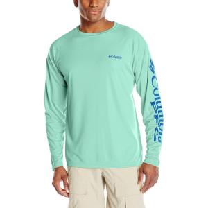 imageColumbia Mens PFG Terminal Tackle PFG Patriot Long Sleeve ShirtKelpHarbor Blue Logo