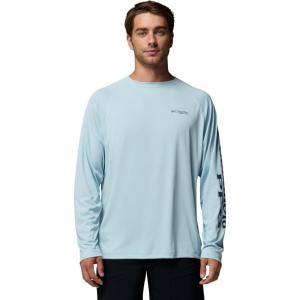 imageColumbia Mens PFG Terminal Tackle PFG Patriot Long Sleeve ShirtMarine LightNocturnal Logo