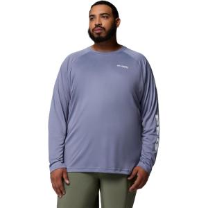 imageColumbia Mens PFG Terminal Tackle PFG Patriot Long Sleeve ShirtNew MoonWhite Logo