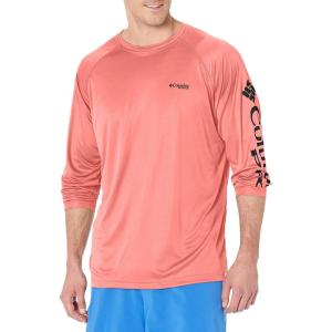 imageColumbia Mens PFG Terminal Tackle PFG Patriot Long Sleeve ShirtSorbetBlack Logo