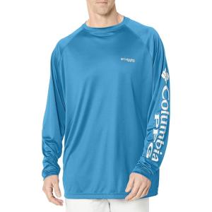 imageColumbia Mens PFG Terminal Tackle PFG Patriot Long Sleeve ShirtYachtWhite Logo