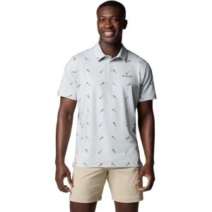 imageColumbia Mens Super Slack Tide II Stretch PoloCool Grey Starcast