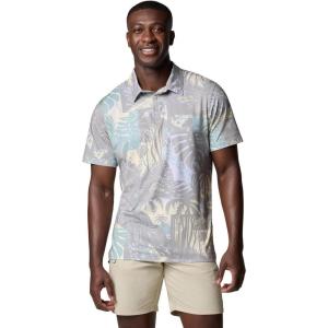 imageColumbia Mens Super Slack Tide II Stretch PoloLemon Wash Tarpon Trek