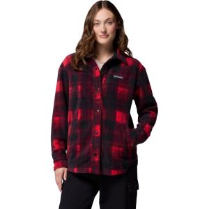 imageColumbia womens Benton Springs Shirt Jacket IIMountain Red Omblur Tonal