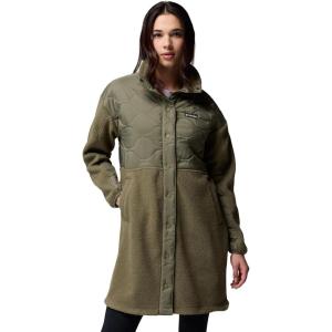 imageColumbia womens Cloud Point Long FleeceStone Green